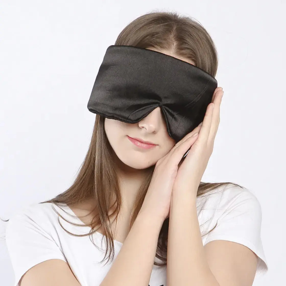 Silk-Feel Cooling Sleep Eye Mask