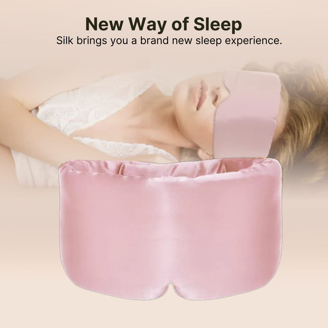 Silk-Feel Cooling Sleep Eye Mask