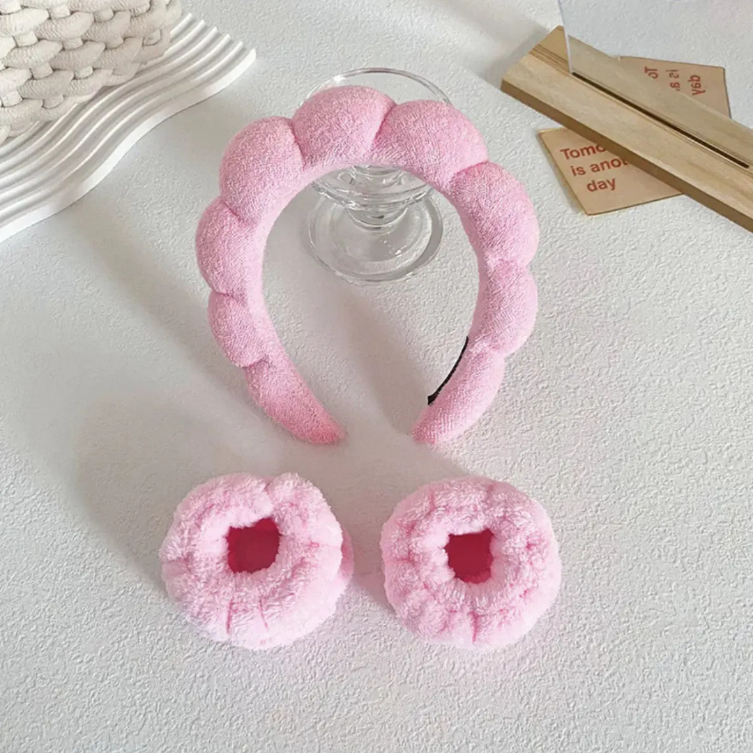 Sponge Headband with Wrist Strap