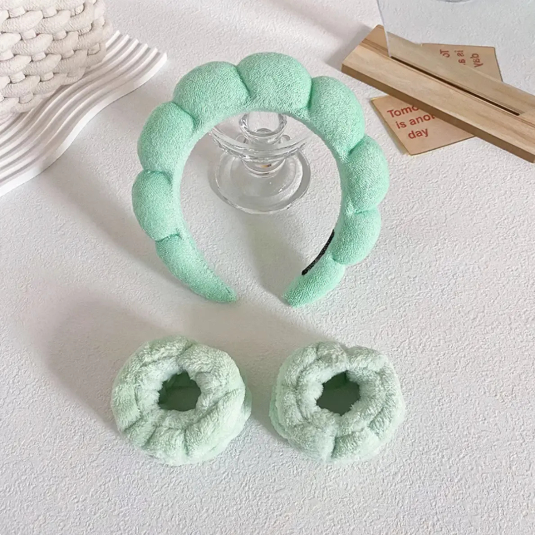 Sponge Headband with Wrist Strap