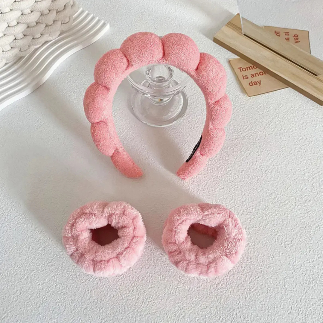 Sponge Headband with Wrist Strap